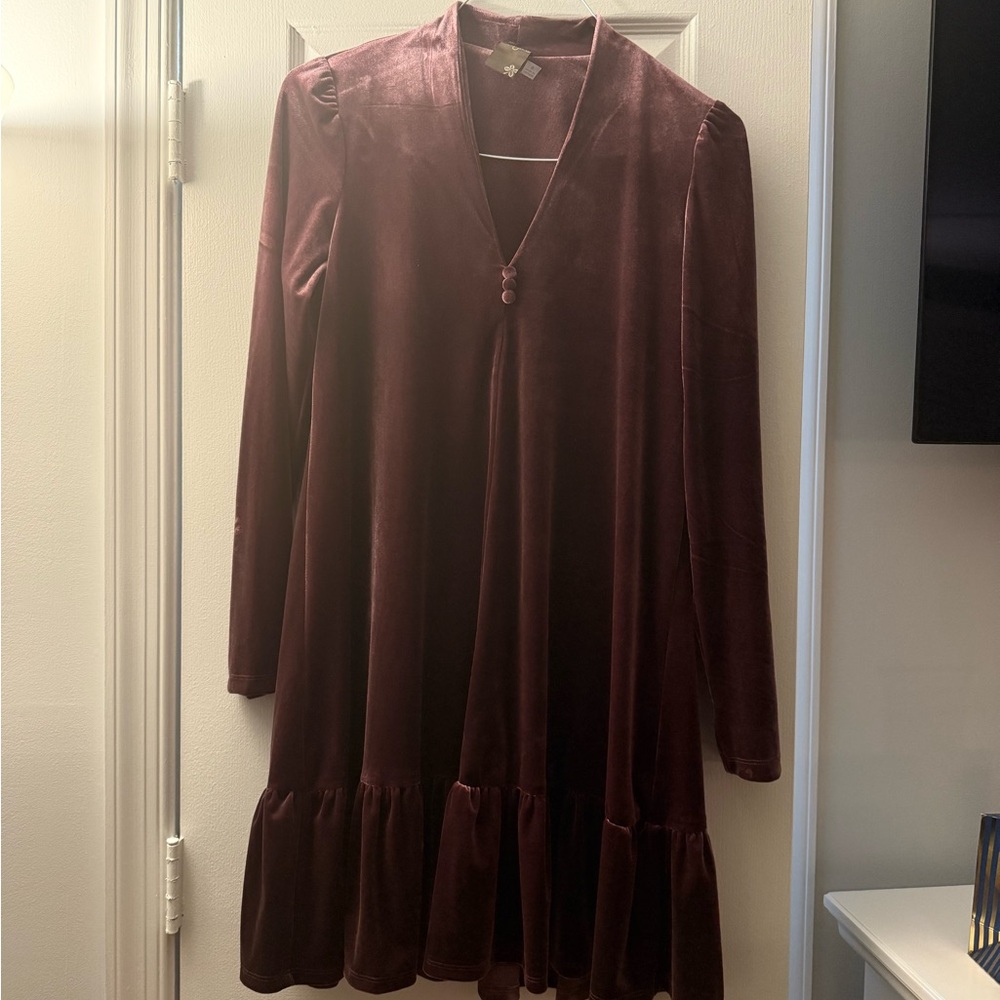 Taylor womens Velvet Mini Dress, 8